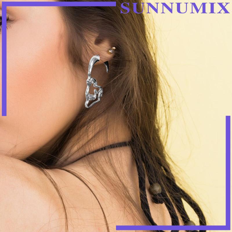 Bông Tai Hình Đầu Lâu Phong Cách Punk Cổ Điển Độc Đáo