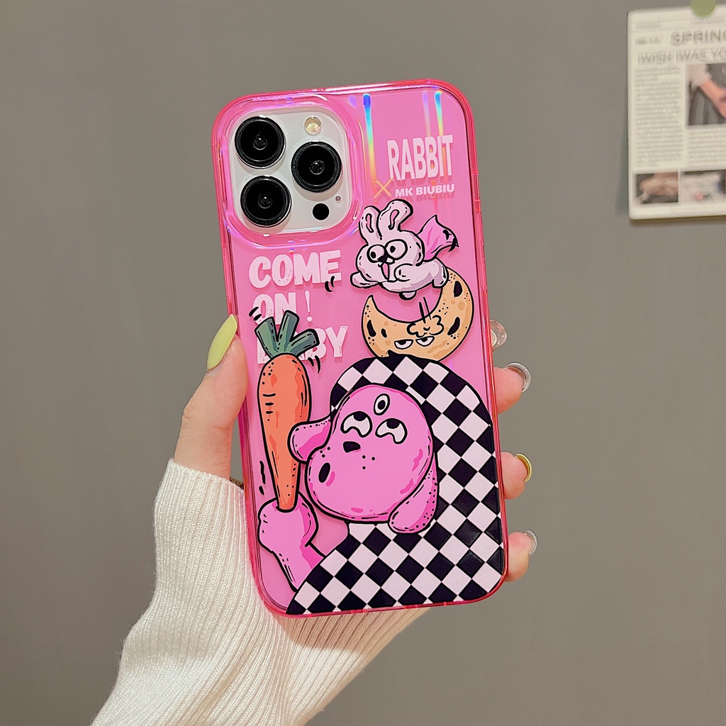 Ốp Điện Thoại tpu Dẻo Trong Suốt Họa Tiết Hoạt Hình Độc Đáo Chống Sốc Chống Rơi Cho iPhone 11 12 13 14 PRO Max