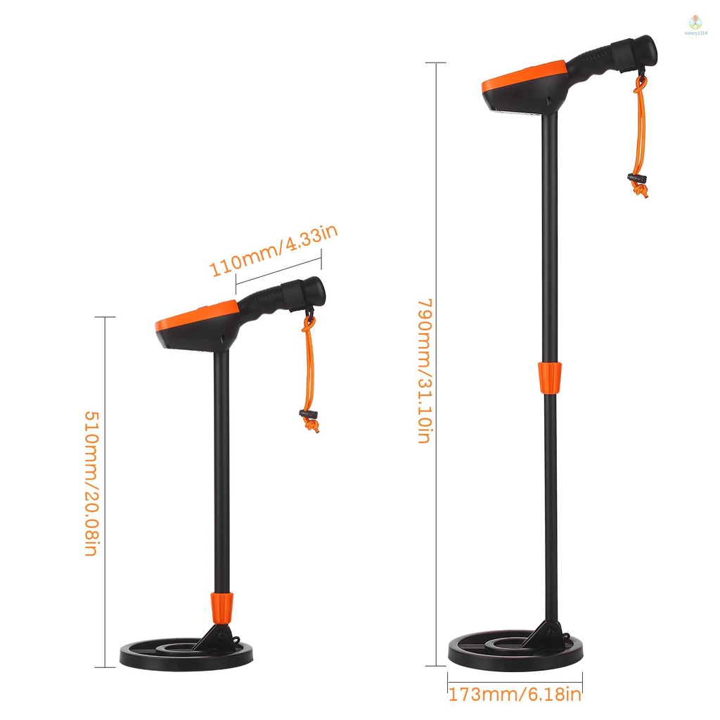 Máy Dò Kim Loại Mini 6.8-inch Chống Nước Có Thể Điều Chỉnh Độ Cao Cho Trẻ Em