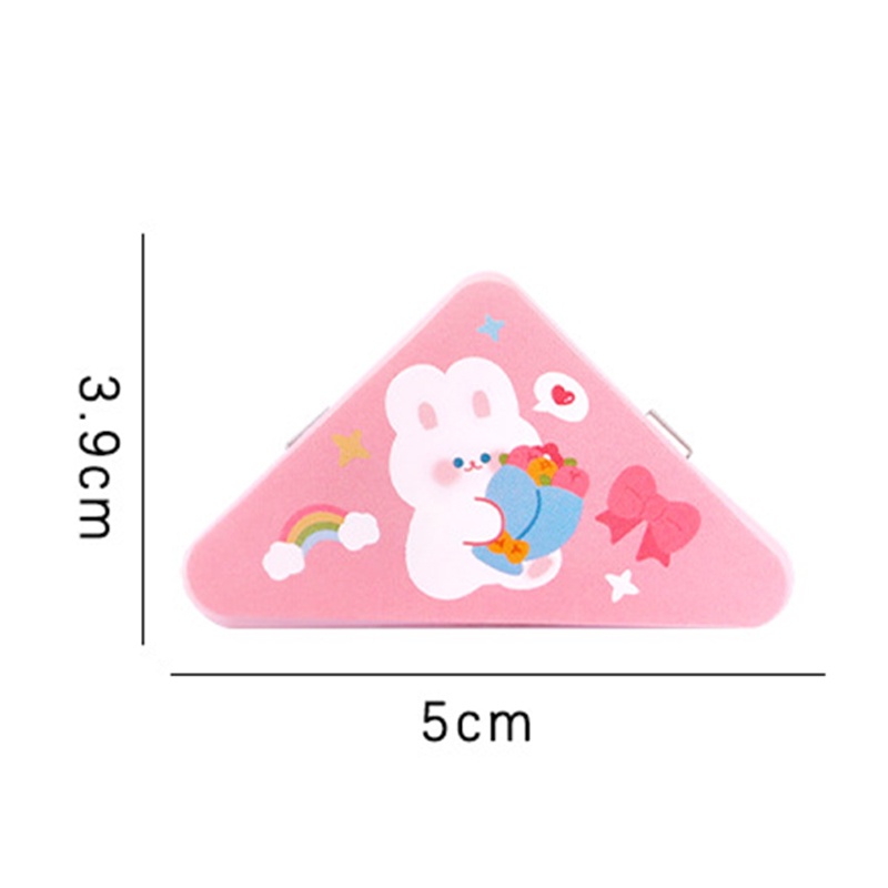 Dễ Thương Kẹp Giấy Ghi Chú Bằng Nhựa Hình Tam Giác Họa Tiết Hoạt Hình Đáng Yêu