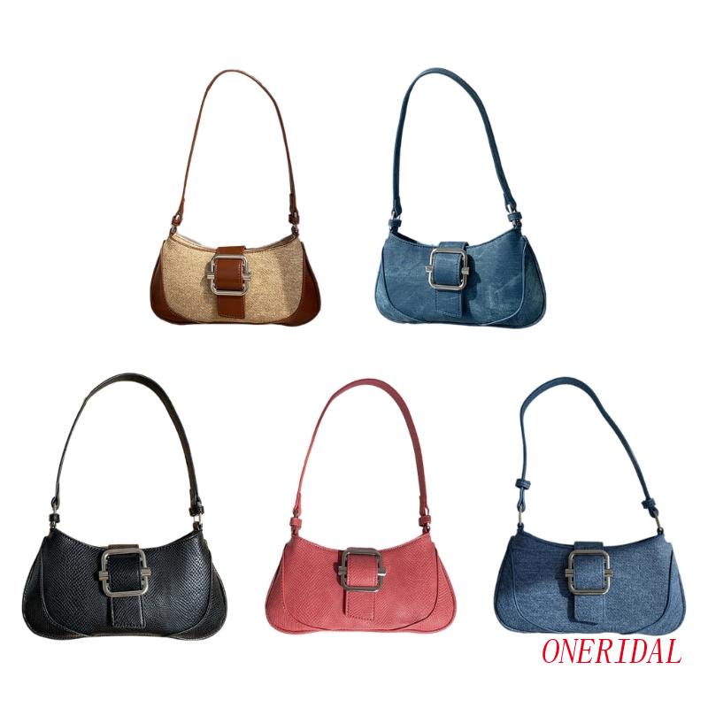 Túi Xách Da PU Đeo Dưới Cánh Tay Phong Cách Vintage Cho Nữ