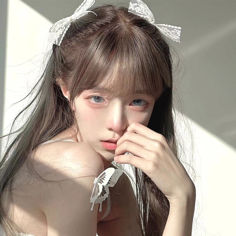 Kẹp Tóc Nơ Ren Trắng Cao Cấp Dành Cho Nữ