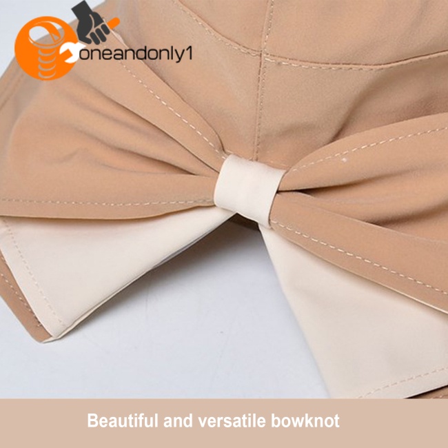 Nón Tai Bèo Vành Rộng Chống Nắng Đính Nơ Dễ Thương Thời Trang Mùa Hè Cho Nữ