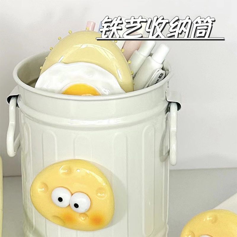 Hộp Đựng Bút Hình Phô Mai Dễ Thương Đơn Giản Phong Cách Retro Mỹ Giá Đỡ