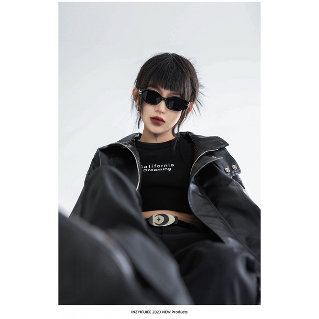 Áo Khoác Da pu Cao Cấp Phong Cách Đường Phố Mùa Xuân Thu Cho Nữ AIA5