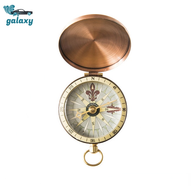 Galaxy La Bàn Đồng Hồ Bỏ Túi Nắp Lật Bằng Kim Loại Dùng Khi Đi Cắm Trại / Leo Núi Ngoài Trời
