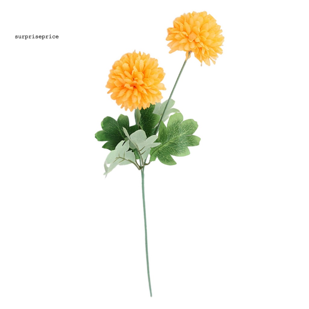 1 Nhánh Hoa Nhân Tạo 2 Đầu Dùng Trang Trí DIY