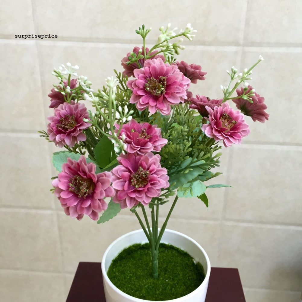 1 Bông Hoa Cúc Nhân Tạo Trang Trí Tiệc Cưới / Sân Khấu DIY