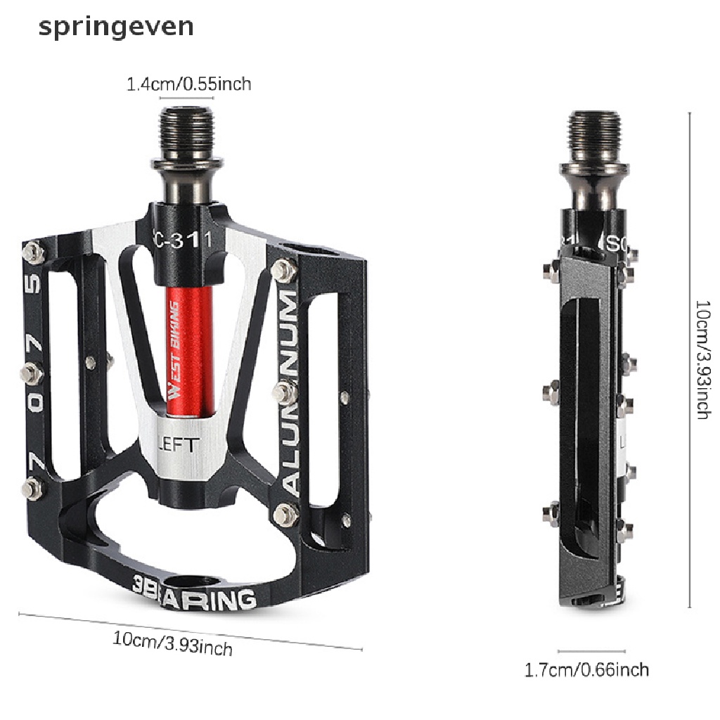 Bàn Đạp 3 Vòng Bi Bằng Hợp Kim Nhôm Siêu Nhẹ Chất Lượng Cao Cho Xe Đạp MTB
