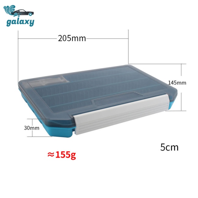 Galaxy Hộp Đựng Mồi Câu Cá Một Tầng Nhiều Màu Sắc