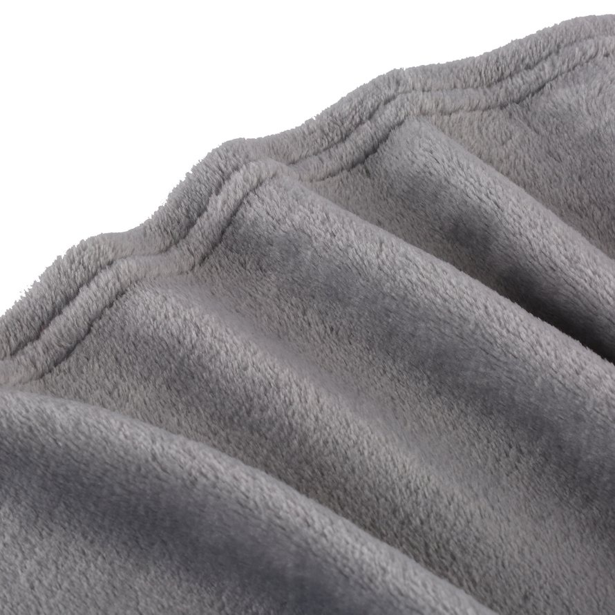 Solid Color Soft Blanket Coral Fleece Material Practical Small Blanket