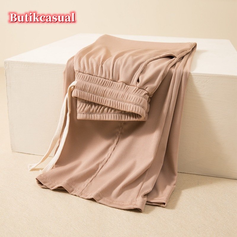 Quần ống rộng Bằng Cotton Co Giãn Thời Trang Mùa Hè 2022
