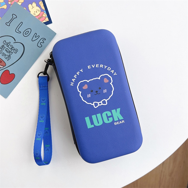 Túi Đựng Tai Nghe / Cáp Sạc USB Có Khóa Kéo Họa Tiết Hoạt Hình Dễ Thương