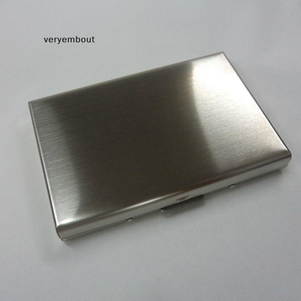 Hộp Đựng Thẻ Tín Dụng / Danh Thiếp Mini Bằng Thép Không Gỉ Cho Nam