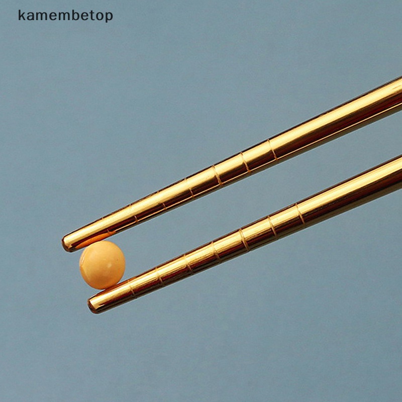 1 Cặp Đũa Inox 304 Chống Trượt Phong Cách Trung Hoa