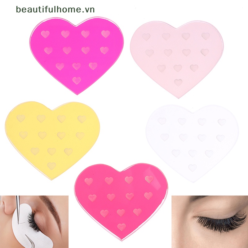 Khay Đựng Lông Mi Giả Bằng Acrylic Hình Trái Tim Độc Đáo