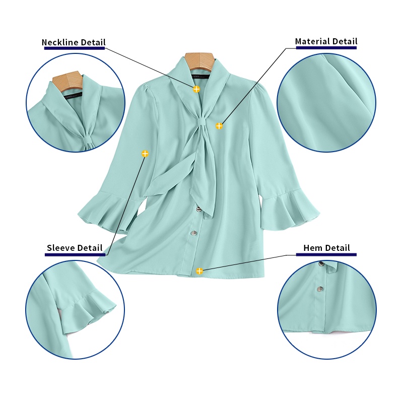 Zanzea Áo Cardigan Tay Lửng Phối Bèo Thời Trang Hàn Quốc Cho Nữ