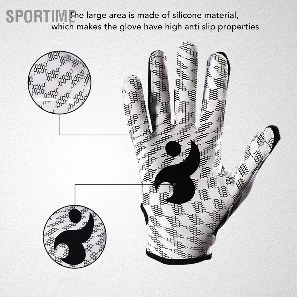 Bán hàng nóng Găng tay bóng bầu dục Mỹ chống trượt thể thao đầy đủ ngón thoáng khí cho chày