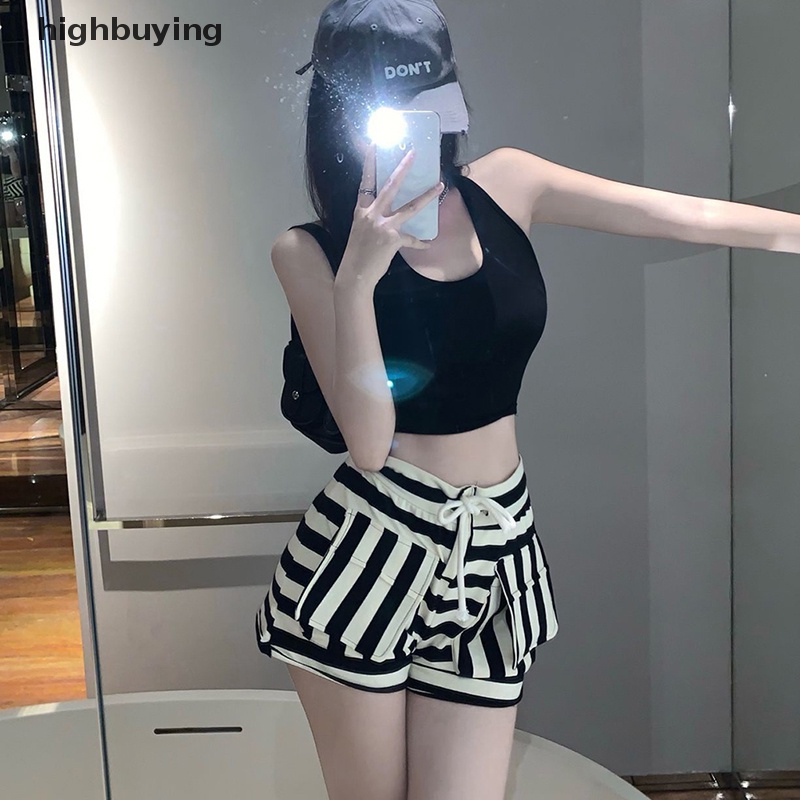 Quần Short Thể Thao Lưng Thun Rút Dây Thoáng Khí Thời Trang Mùa Hè Phong Cách Hàn Quốc