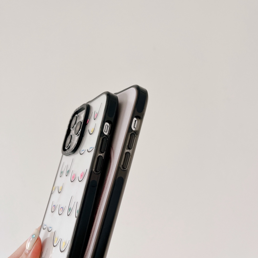 Ốp Điện Thoại Acrylic Cứng In Hình Phác Thảo Cho iPhone 15 14 13 12 11 Pro Max Plus