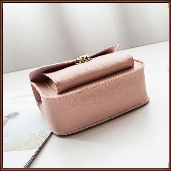 Túi Đeo Vai Hình Vuông Cỡ Nhỏ Màu Trơn Thời Trang Cho Nữ