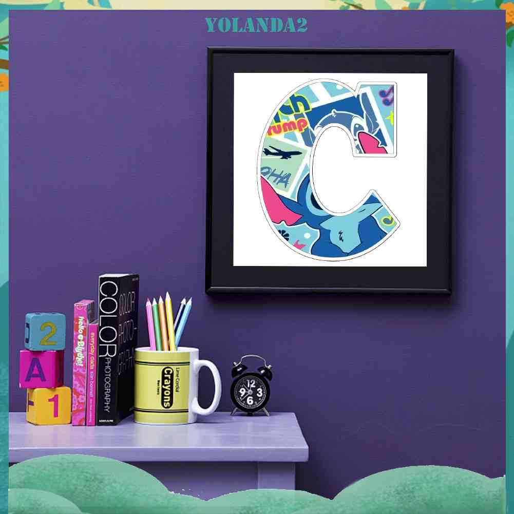 Tranh Đính Đá Kim Cương Toàn Bộ 5D DIY Hình Chữ Cái