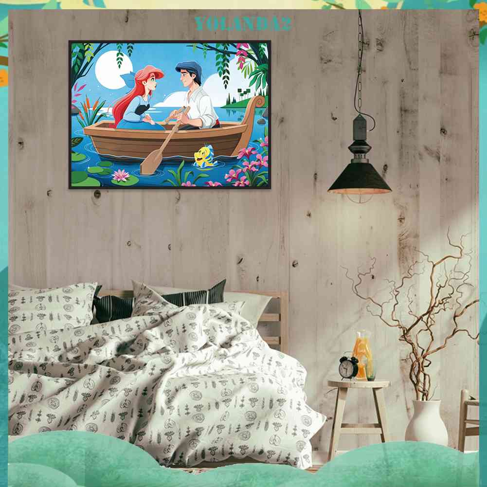 Bộ Tranh Đính Đá 5D Họa Tiết Hoạt Hình Độc Đáo DIY Dùng Trang Trí Nhà Cửa