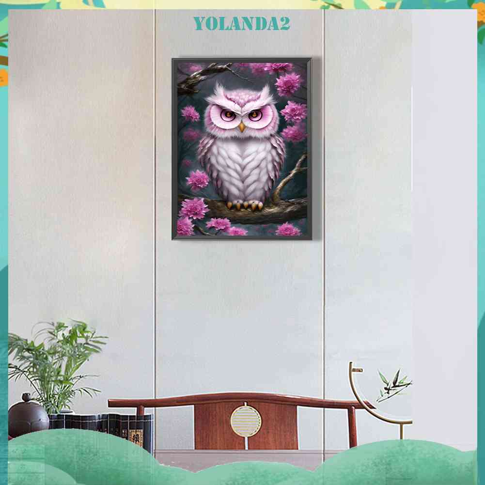 Tranh Đính Đá Kim Cương Toàn Bộ 5D DIY Hình Vẽ Con Cú