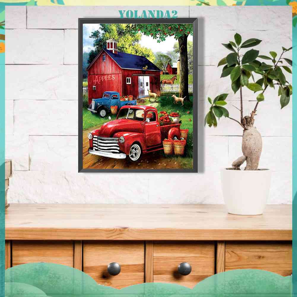 Tranh Đính Đá Kim Cương Toàn Bộ 5D DIY Hình Vẽ Xe Hơi