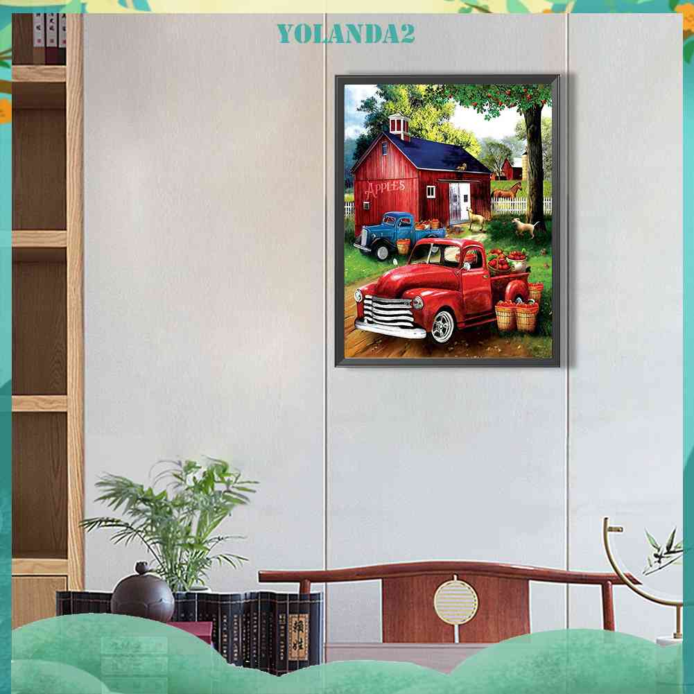 Tranh Đính Đá Kim Cương Toàn Bộ 5D DIY Hình Vẽ Xe Hơi