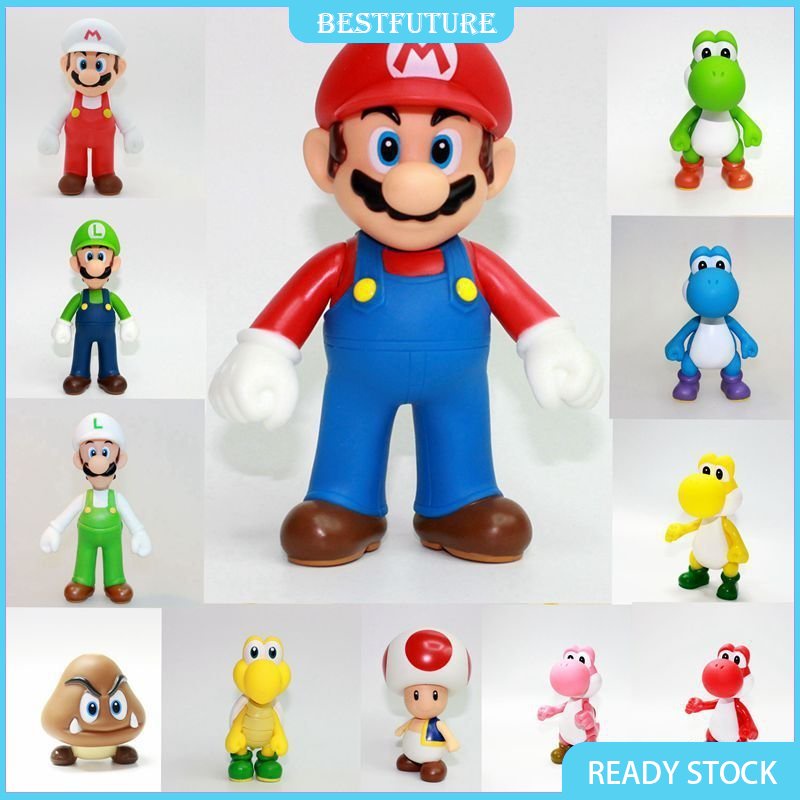 Nhân Vật Game super mario Kích Thước 10-15cm Đồ Chơi Nhân Vật mario luigi yoshi