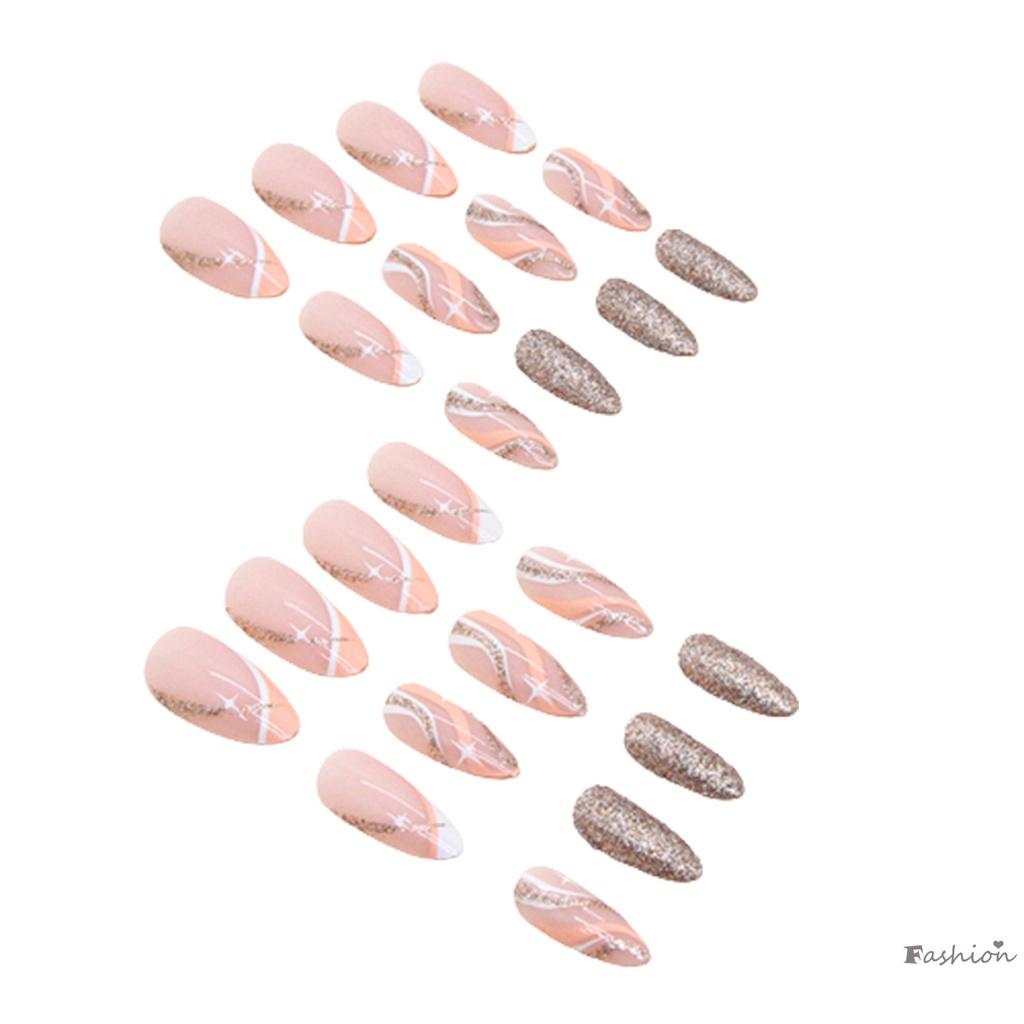 Móng Tay Giả Lấp Lánh Dễ Sử Dụng Và Loại Bỏ Móng Giả