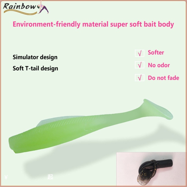 Mồi Câu Cá Mềm Co Giãn Đa Năng 6cm / 8cm / 10cm