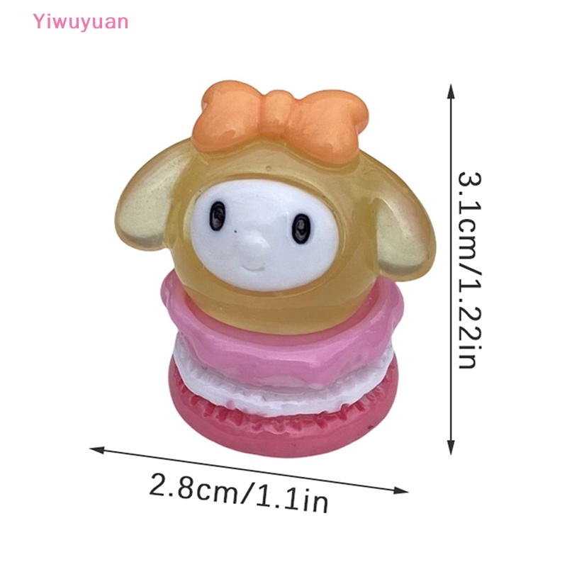 Bộ 2 Đồ trang trí Búp Bê Sanrio My Melody Phát Sáng Dùng Trang Trí Tiểu Cảnh Mới