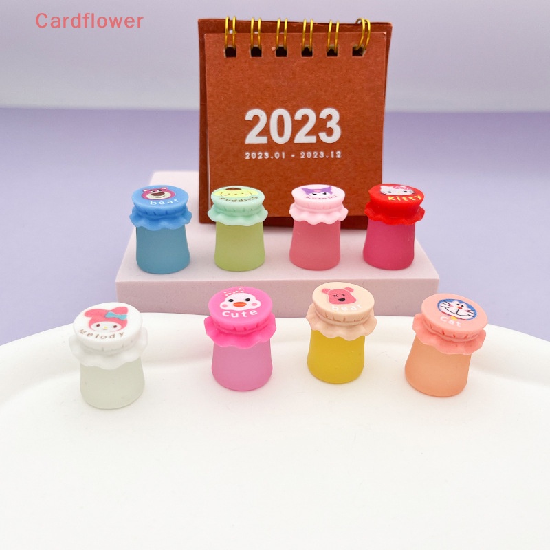 Bộ 2 Đồ trang trí Bình Mật Ong Mini Bằng Nhựa Resin Phát Quang Trang Trí Bảng Điều Khiển Xe Hơi Mới