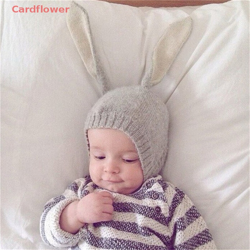 Mũ Len Tai Thỏ Dễ Thương Cho Bé 0-3 Tuổi