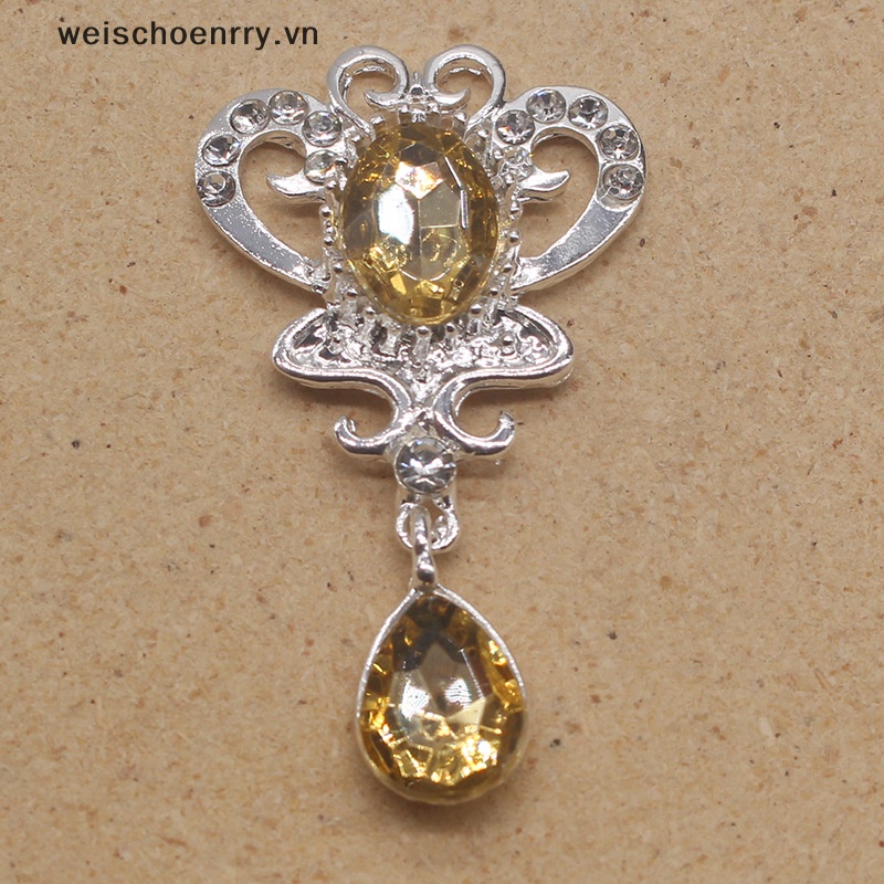 Trâm Cài Áo Hình Bướm Bằng acrylic Màu Bạc DIY