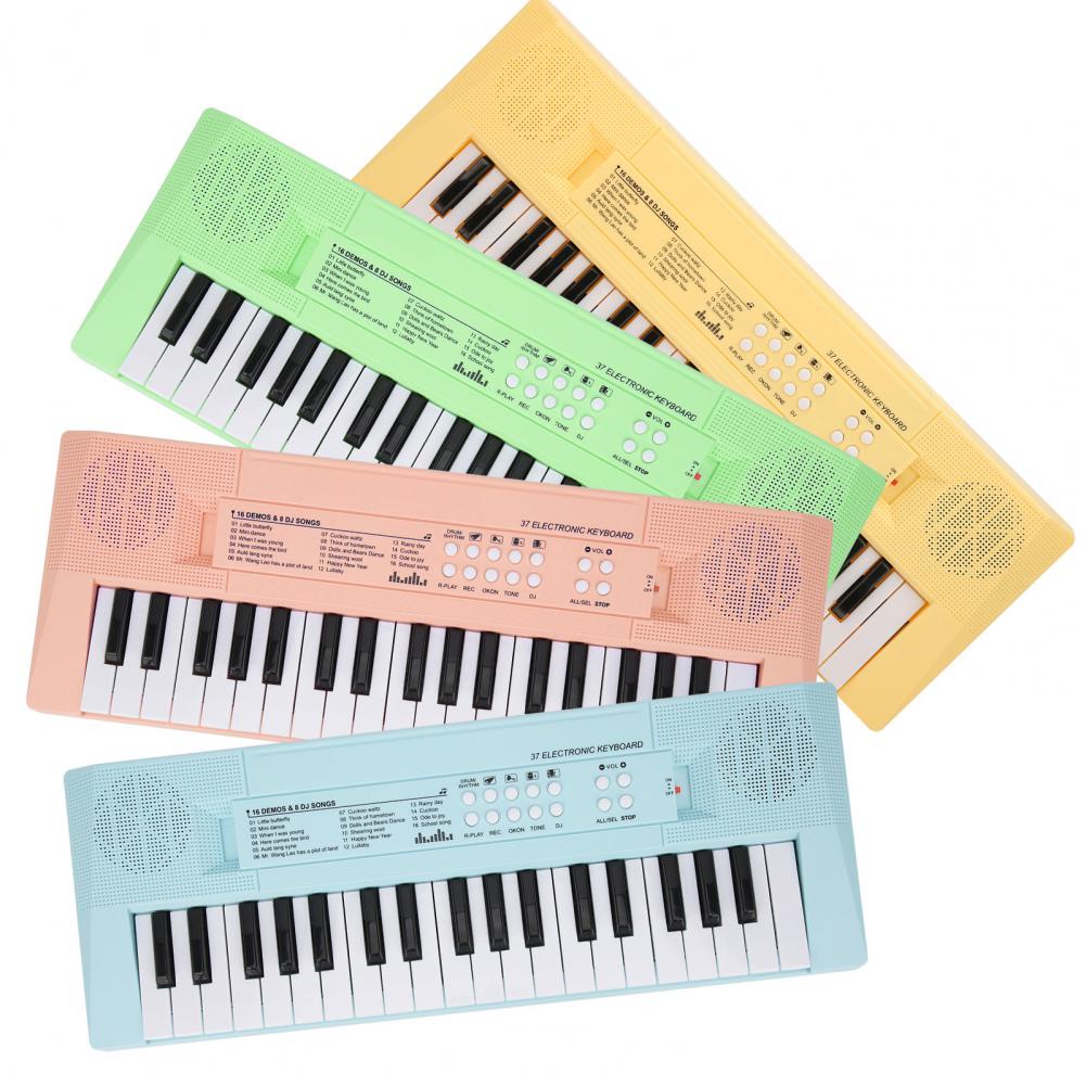Đồ Chơi Đàn Organ, Đàn điện tử cho bé, Đàn PIANO cho bé kèm, BF‐3738 với 37 dành cho người mới bắt đầu Nhạc cụ giáo dục AKOASM