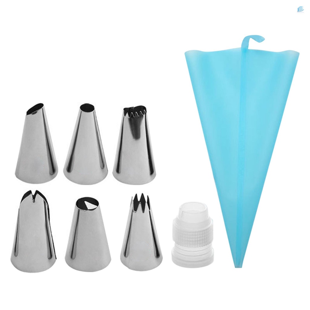 Bộ 8 Dụng Cụ Trang Trí Bánh Kem Bằng Thép Không Gỉ