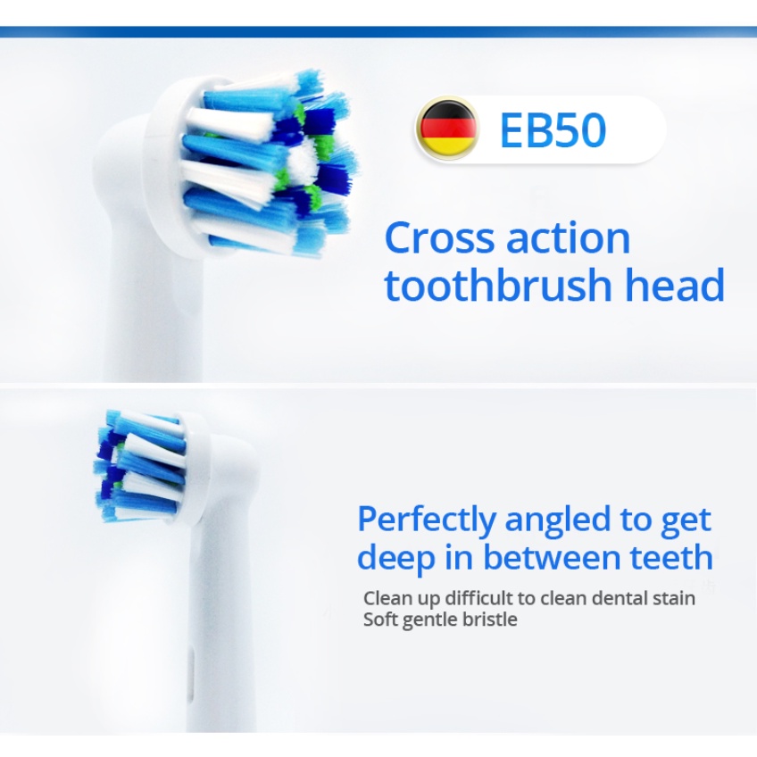 ORAL B Đầu Bàn Chải Thay Thế Cho Bàn Chải Đánh Răng Điện Oral-B EB50 EB20