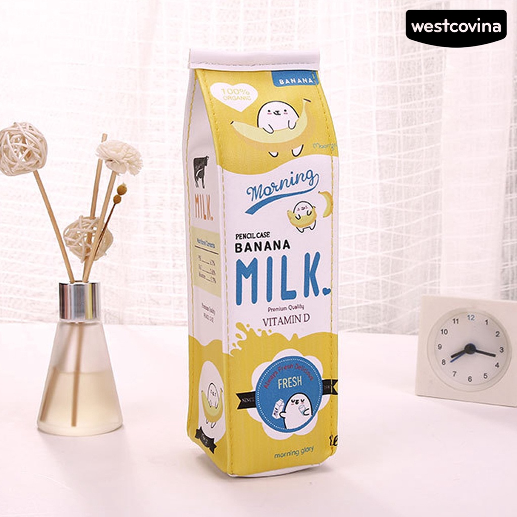 [COD]♪Túi Đựng Bút Giả Da Sức Chứa Lớn Có Khóa Kéo Tiện Dụng Cho Nam