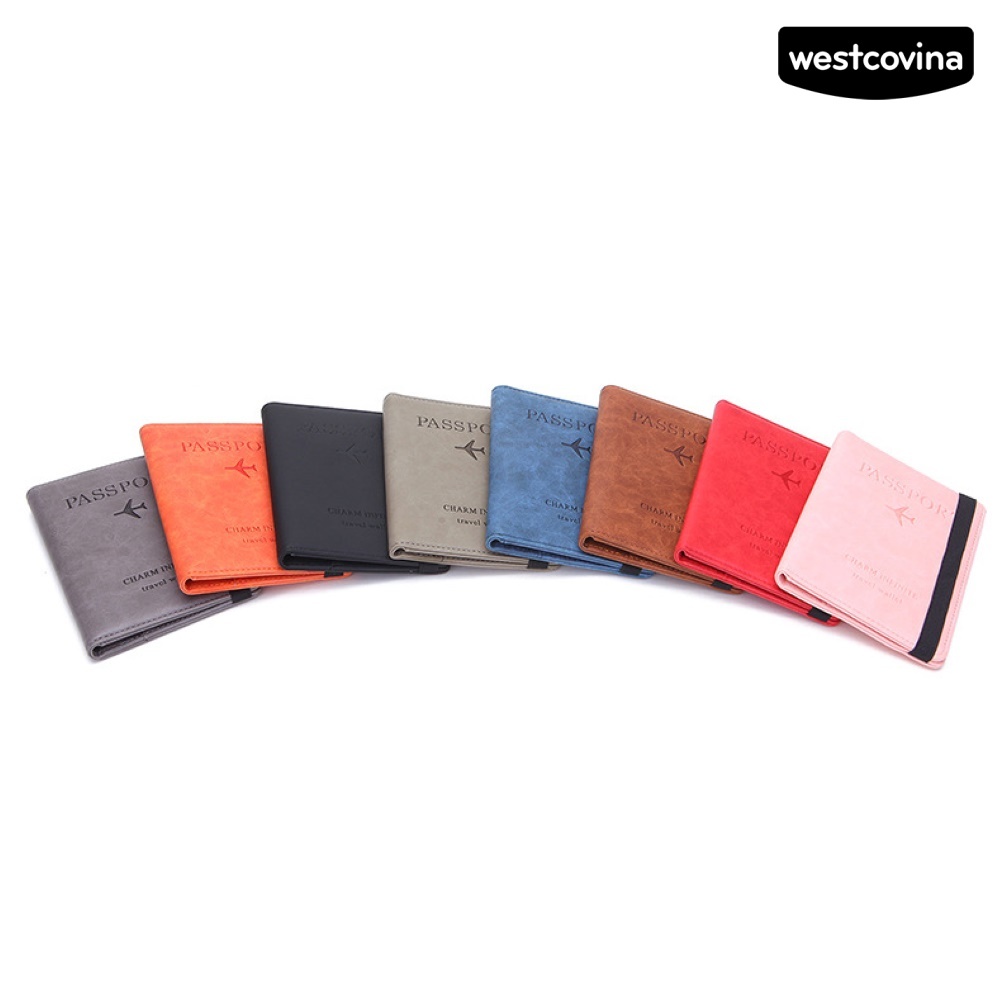 [COD]♪Ốp Bọc Hộ Chiếu Giả Da Tiện Lợi