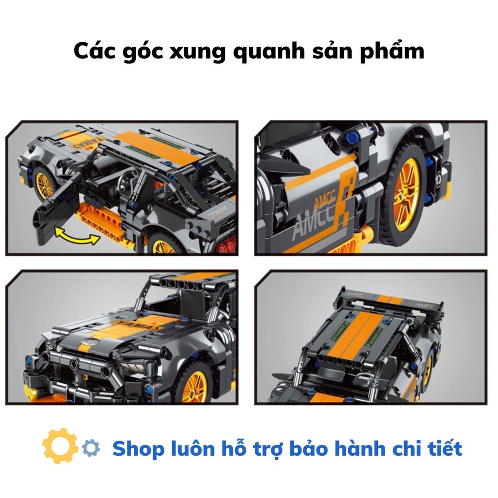 Mô hình lắp ráp siêu xe technic Lambo Yama Pullback DB0081 tỉ lệ 1:14 520+ PCS cung cấp bởi Pluton