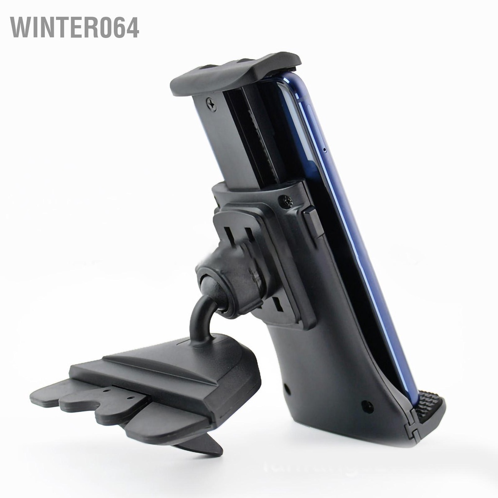 Winter064 Điện Thoại CD Gắn Xoay 360 Độ ABS Keo Mềm Chất Liệu Cấu Trúc Khóa Loại Chung Giá Đỡ Trên Xe Hơi