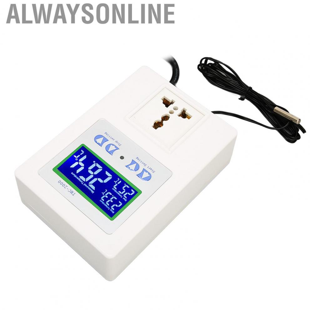 Alwaysonline Temperature Controller  Digital 4 Buttons Heating Cooling Mode for Pet Breeding