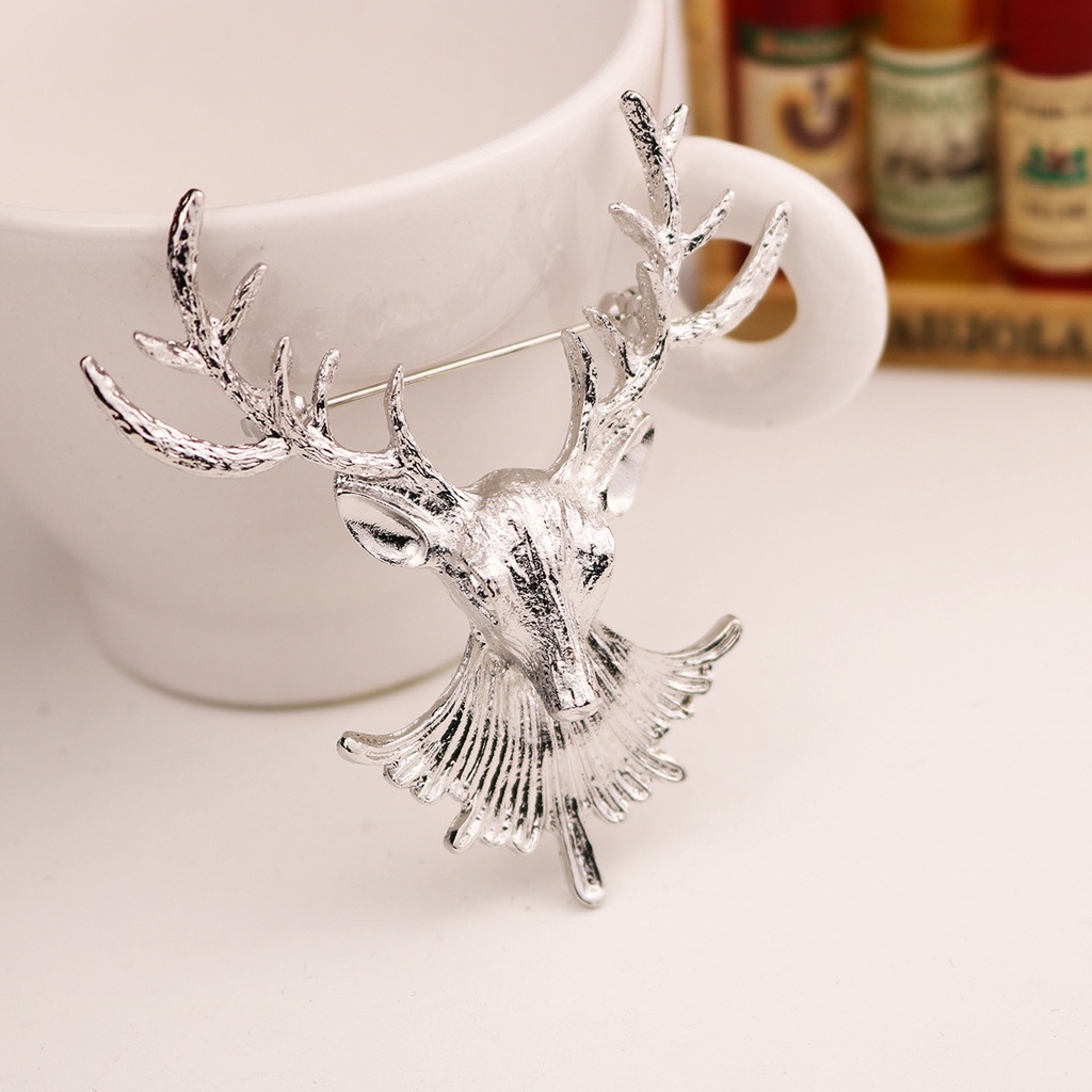 Ghim Cài Áo Hình Con Nai Phong Cách Retro Thời Trang Cho Nam Nữ