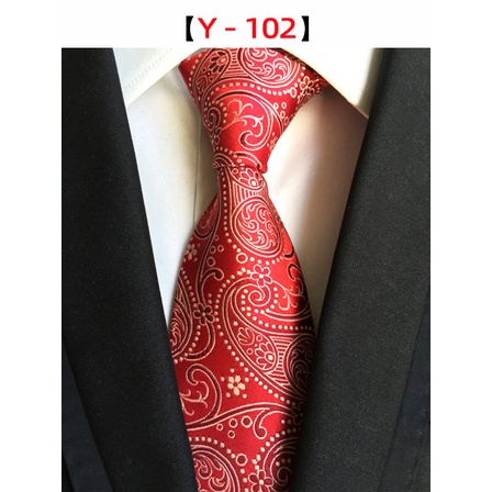 Cà vạt EFAN 8cm vải lụa polyester họa tiết hoa điều paisley hợp xu hướng doanh nhân cho nam dự tiệc