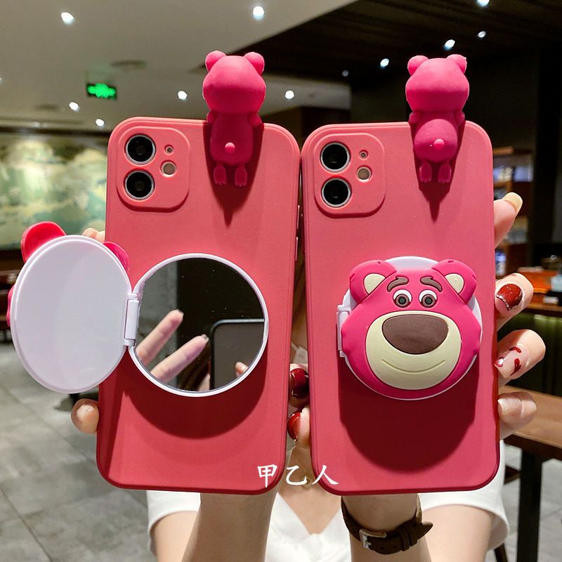 Ốp Điện Thoại Silicone In Hình Gấu Hoạt Hình Cho Apple 13 Pro Max Iphone11 / 12promax XS / XR 7 / 8plus XR 6S