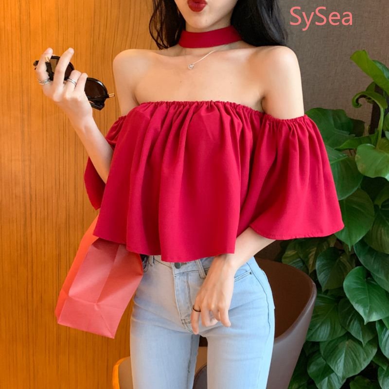 Áo Kiểu Trễ Vai Thiết Kế Quyến Rũ Cho Nữ