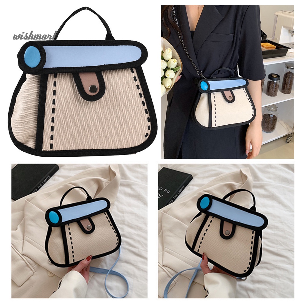 Túi Xách Đeo Chéo Trọng Lượng Nhẹ Có Tay Cầm Dành Cho Nữ Thanh Thiếu Niên [WM]